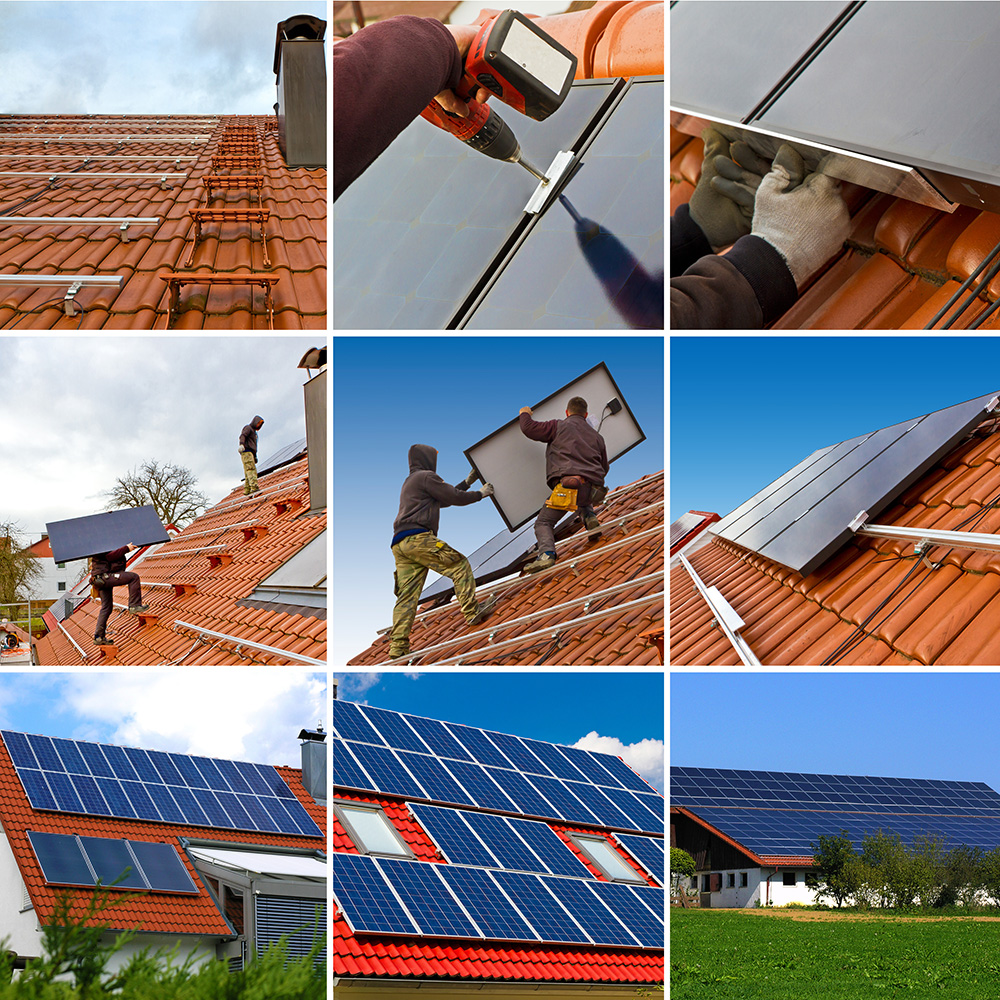 solarzellemontage arbeitsablauf